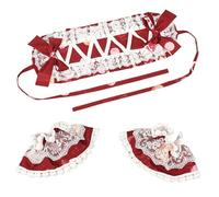 JUYAXIN Serre-tête en dentelle pour cosplay, anime, accessoire pour cheveux, bandeau élastique en dentelle, manches de bras pour photographie, festival de musique, rassemblements