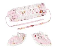 JUYAXIN Serre-tête en dentelle pour cosplay, anime, accessoire pour cheveux, bandeau élastique en dentelle, manches de bras pour photographie, festival de musique, rassemblements