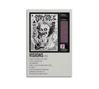 JUYERGWERKJ Affiches d'album Visions - Impression sur toile vintage - Décoration murale pour salon, chambre à coucher - 30 x 45 cm - Style sans cadre