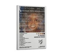 JUYERGWERKJ Poster de rêve américain esthétique - Décoration murale vintage - Peinture sur toile pour salon, chambre à coucher - 30 x 45 cm - Style cadre