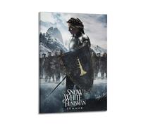 JUYERGWERKJ Poster décoratif sur toile de style rétro avec motif Blanche-Neige et chasseur pour salon, chambre à coucher, 60 x 90 cm, style cadre