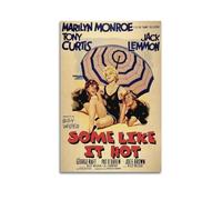 JUYERGWERKJ Poster du film « Some Like It Hot » - Impression sur toile vintage pour salon, chambre à coucher - 60 x 90 cm - Style sans cadre