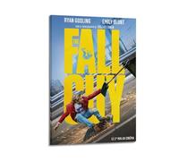 JUYERGWERKJ Poster The Fall Guy - Impression sur toile décorative vintage pour salon, chambre à coucher, 40 x 60 cm, style cadre