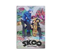 JUYERGWERKJ SK8 Poster de l'anime The Infinity - Décoration murale décorative vintage sur toile pour salon, chambre à coucher - 20 x 30 cm - Style sans cadre