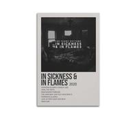 JUYERGWERKJ The Front Bottoms Album In Sickness & In Flames - Impression sur toile vintage - Décoration murale pour salon, chambre à coucher - 20 x 30 cm - Style sans cadre