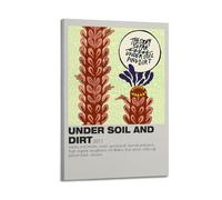 JUYERGWERKJ The Story So Far Under Soil And Dirt Poster décoratif sur toile vintage pour salon, chambre à coucher, 40 x 60 cm, style cadre