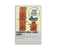 JUYERGWERKJ The Story So Far Under Soil And Dirt Poster décoratif sur toile vintage pour salon, chambre à coucher, 40 x 60 cm, style sans cadre
