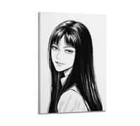 JUYERGWERKJ Tomie Junji Ito(8) Poster mural décoratif sur toile vintage pour salon, chambre à coucher, 60 x 90 cm, style cadre