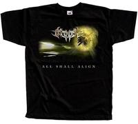 JUYHGGTFY Archspire - All Shall Align Album Cover DTG T Shirt Black Manches Courtes(Medium)