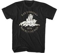 JUYHGGTFY Bad Company Wolf Mother Run with The Pack Men's T Shirt Manches Courtes(Medium)