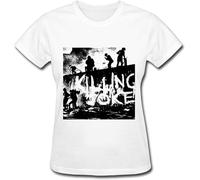 JUYHGGTFY Baiyun Nana Women's T Shirt Killing Joke Band Poster White Manches Courtes(Small)