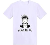 JUYHGGTFY Black Clover T ShirtManga Print Casual Short Sleeve Tracksuit Asta Short Sleeve Cosplay Costume Summer Casual Tops for Unisex Manches Courtes(XX-Large)