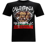 JUYHGGTFY California Republic Big Diamond Bear Men's T-Shirt Manches Courtes(XX-Large)