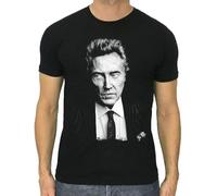 JUYHGGTFY Christopher Walken t-Shirt New Men Cult Actor Black Or Dark Gray Shirt Manches Courtes(Large)