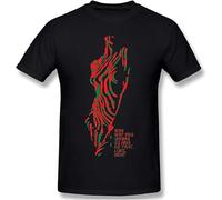 JUYHGGTFY Cool One Question Why Do You Want to Do That Love Men's Short-Sleeved Standard T-Shirt Black Manches Courtes(Small)