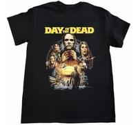JUYHGGTFY Day of The Dead Horror Movie Poster Print T-Shirt Unisex Horror Black Manches Courtes(Large)