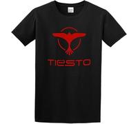 JUYHGGTFY DJ Tiesto Trance Printed Music Casual Cotton Men's Cotton Shirt Manches Courtes(XX-Large)