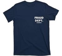 JUYHGGTFY Fraud Department Scamerica Dept Pocket Print T-Shirt Manches Courtes(XX-Large)
