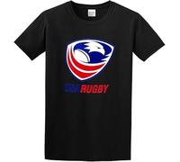 JUYHGGTFY Glorious Return USA Rugby Logo Cotton T Shirt Mens Manches Courtes(X-Large)