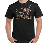 JUYHGGTFY Graphic Royal Artillery T-Shirt Ra The Gunners British Army Forces Regiment Top Black Manches Courtes(Small)
