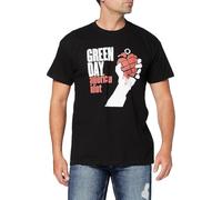 JUYHGGTFY Green Day Men's American Idiot Short Sleeve T-Shirt Manches Courtes(Small)