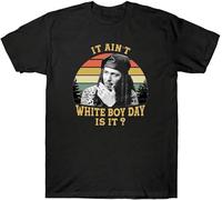 JUYHGGTFY It Ain’t White Buy Day is It Spivey True Romance Movie Vintage Men's T Shirt Black Manches Courtes(Small)