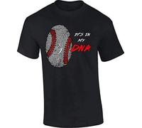 JUYHGGTFY It's in My DNA Baseball T-Shirt Manches Courtes(XX-Large)