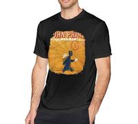 JUYHGGTFY John Prine The Singing Mailman Delivers Mens Comfortable Tshirt Black Manches Courtes(Small)