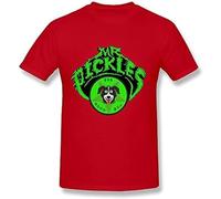 JUYHGGTFY Koyee Men's Mr. Pickles Logo T Shirt Red Manches Courtes(Large)