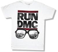 JUYHGGTFY Leia Run DMC Sunglasses White T-Shirt New Adult Manches Courtes(Large)