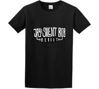 JUYHGGTFY Men's Jay and Silent Bob Reboot Logo O Neck T Shirt Manches Courtes(Small)