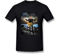JUYHGGTFY Men's Joe Walsh T Shirt Black Manches Courtes(3X-Large)