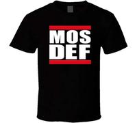 JUYHGGTFY Mos Def T Shirt Black Manches Courtes(X-Large)