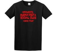 JUYHGGTFY Orquesta Buena Vista Social Club Adios Tour Mens Short Sleeve Shirt Manches Courtes(Large)