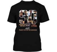 JUYHGGTFY Pretty 90 Years of Clint Eastwood Thank You for The Memories Signature t-Shirt 157 Black Manches Courtes(X-Large)