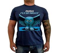 JUYHGGTFY Rush Fly by Night Ver. Album Cover T Shirt Manches Courtes(Medium)