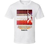 JUYHGGTFY Saturday Night Fever John Travolta Disco 70s Dance T Shirt White Manches Courtes(X-Large)