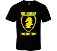 JUYHGGTFY The Knight Foundation Knight Rider TV Movie Fan Parody White Yellow Black Red Mens Women T Shirt 100% Cotton Manches Courtes(XX-Large)