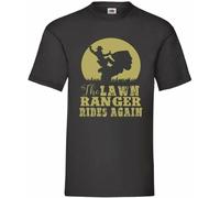 JUYHGGTFY The Lawn Ranger Rides Again Gardening Mens Women T Shirt 100% Cotton Small 16 Colours to Choose Manches Courtes(Medium)