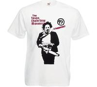 JUYHGGTFY The Texas Chainsaw Massacre T Shirt As Worn by Sid Vicious Manches Courtes(Large)