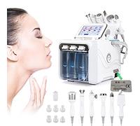 JUYHTY Machine De Beauté À L'oxygène D'hydrogène, 6 en 1 Eau Oxygène Hydrafacial Machine Visage Peau Soins Profond Nettoyage Exfoliant Dermabrasion Petit Instrument De Beauté À Bulles