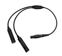 JUYODE Adaptateur pour casque d'aviation générale GA double prise vers Lemo 6 broches pour casques Bose A20 A30 Connecteur d'avion (1-GA-lemo)