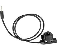JUYODE Adaptateur U94 PTT 3,5 mm U94 pour casque tactique Push to Talk - Prise 7 mm vers prise auxiliaire pour téléphone portable - Interface audio - Connecteur Android 3.5 (militaire)