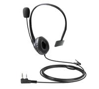 JUYODE Casque audio unique avec micro perche pour talkie-walkie 2 broches K1 Plug UV-5R UV-82 UV-32 UV-21R BF-888S BF-F8HP AR-152 RT21 RT22 RT27