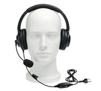 JUYODE Casque radio supra-auriculaire avec suppression du bruit avec micro VOX PTT pour Midland GXT1000 X-tra X-Talker XT CXT LXT GXT1000VP4 1050VP4 LXT600pa T51R GMRS FRS Radio (double oreille)