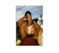 JUYOZ Édouard Manet Painter Works《Gypsy with A Cigarette》Poster Art Peinture sur toile Décoration murale Décoration d'intérieur 40 x 60 cm