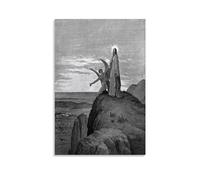 JUYOZ Gustave Dore Painter Works《The Temptation Of Jesus》Poster d'œuvres d'art Impression sur toile Décoration d'intérieur 50 x 75 cm