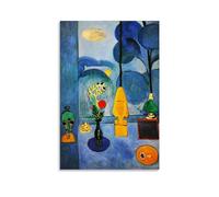 JUYOZ Henri Matisse Painter Works《La fenêtre bleue》Poster Art mural déroulant Peinture sur toile Décoration d'intérieur 50 x 75 cm