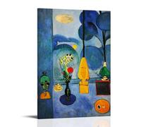 JUYOZ Henri Matisse Painter Works《La fenêtre bleue》Poster d'œuvres d'art Impression sur toile Décoration d'intérieur 20 x 30 cm