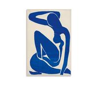 JUYOZ Œuvres du peintre Henri Matisse 《Nu bleu 1》 Affiche Image imprimée Art mural sur toile Oeuvres d'art en cadeau pour la décoration de la chambre 50 x 75 cm